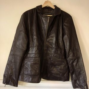 Bernardo Genuine Leather Moto Jacket